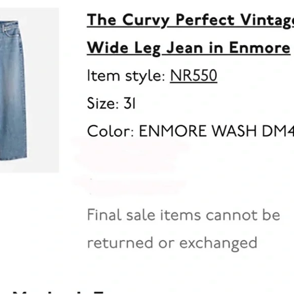 Madewell vintage wide leg jeans - Picture 6 of 6